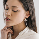 allegro fan drop earrings