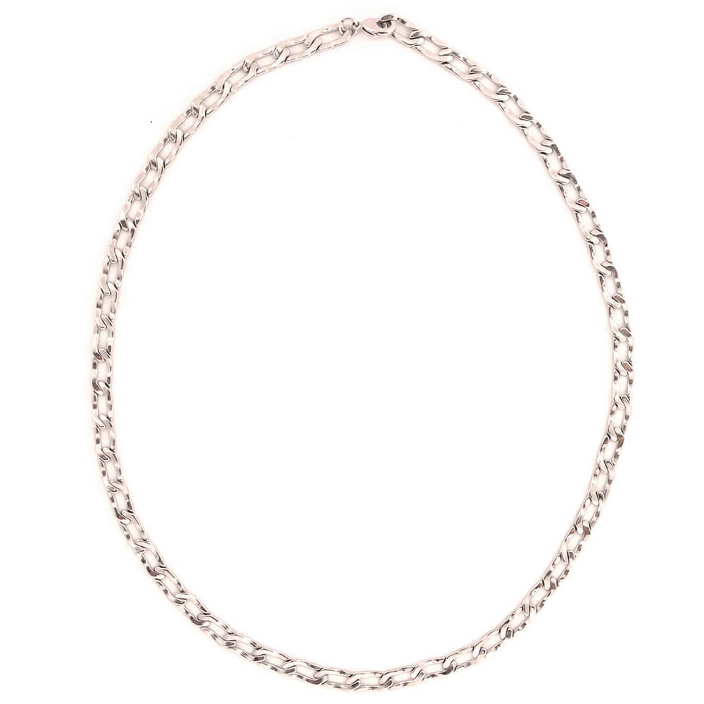 chain reaction necklace silver