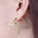 nova earrings gold