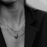 ines heart necklace