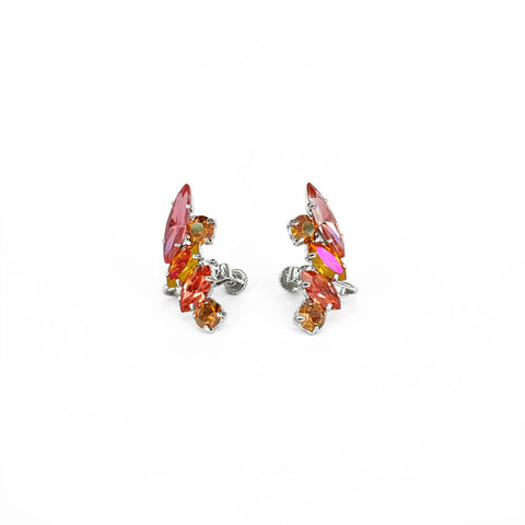 Earrings - CRYSTAL CRESCENT EAR CUFFS