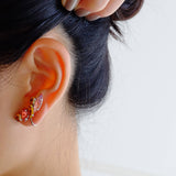 Earrings - CRYSTAL CRESCENT EAR CUFFS