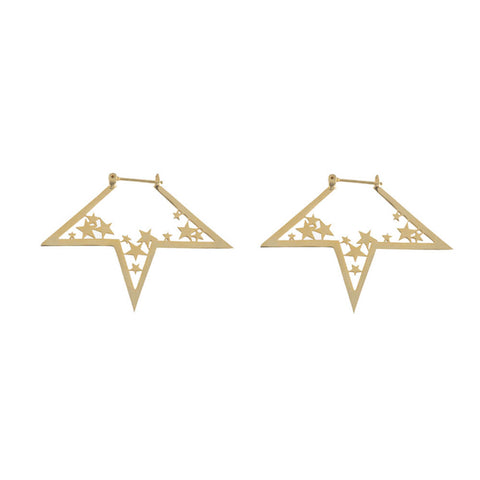 nova earrings gold