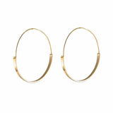 full circle hoop earrings gold